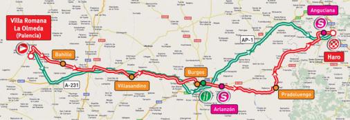Streckenverlauf Vuelta a España 2011 - Etappe 16