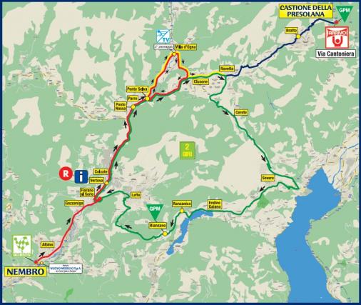 Streckenverlauf Settimana Ciclistica Lombarda by Bergamasca - Etappe 1