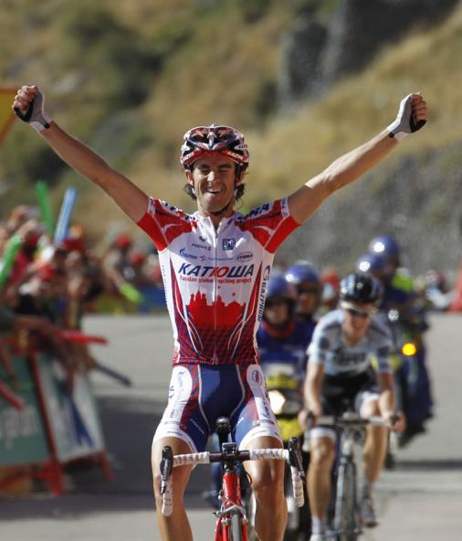 Daniel Moreno gewinnt erst Bergankunft der Vuelta a Espaa 2011