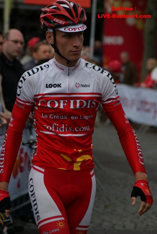 Eneco-Tour 6. Etappe - Julien Fouchard auf dem Weg zur Einschreibung in Sittard-Geleen