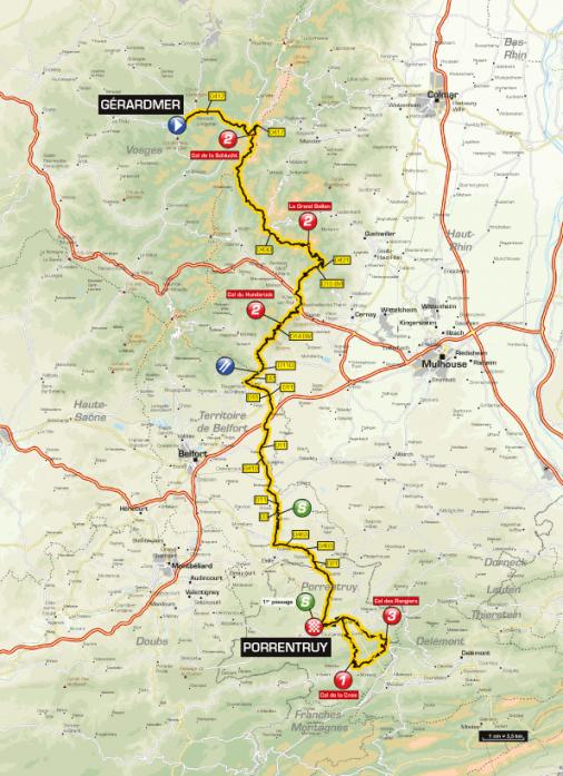 Streckenverlauf Tour de lAvenir 2011 - Etappe 3