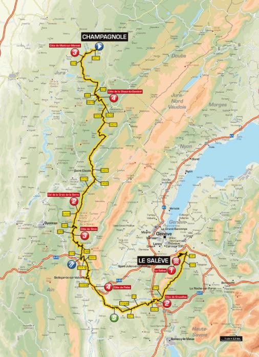 Streckenverlauf Tour de lAvenir 2011 - Etappe 5