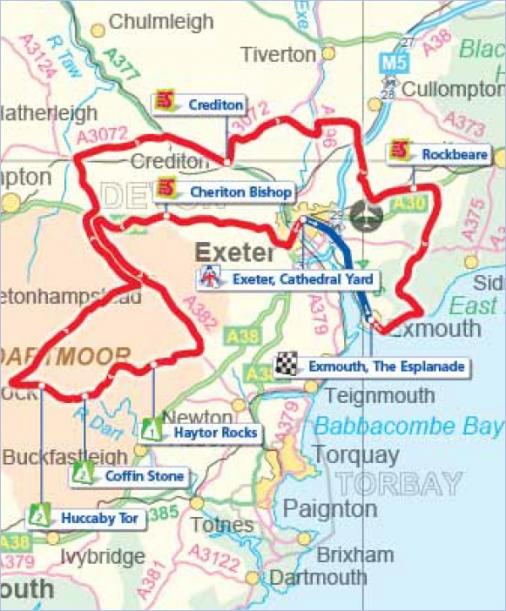 Streckenverlauf Tour of Britain 2011 - Etappe 5