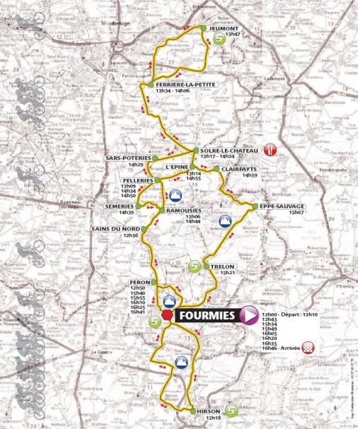 Streckenverlauf GP de Fourmies - La Voix du Nord 2011