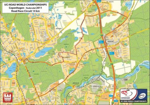Streckenverlauf Straen-WM 2011 - Straenrennen Mnner Elite, Rundkurs