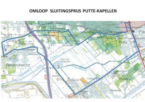 Streckenverlauf Nationale Sluitingsprijs - Putte - Kapellen 2011