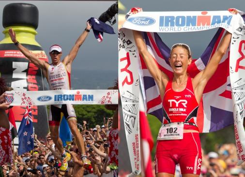 Bekannte Gesichter: Craig Alexander und Chrissie Wellington gewinnen beim Ironman Hawaii 2011 (Fotos: ironman.com)