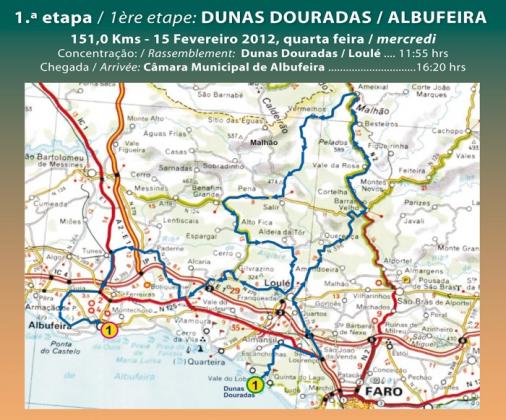 Streckenverlauf Volta ao Algarve 2012 - Etappe 1