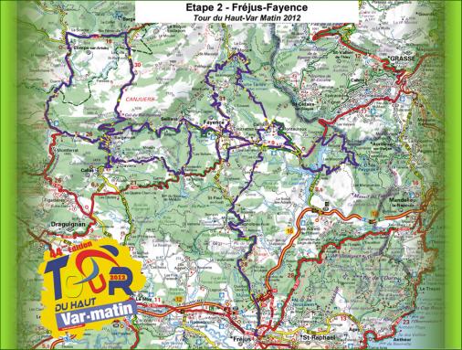 Streckenverlauf Tour Cycliste International du Haut Var 2012 - Etappe 2
