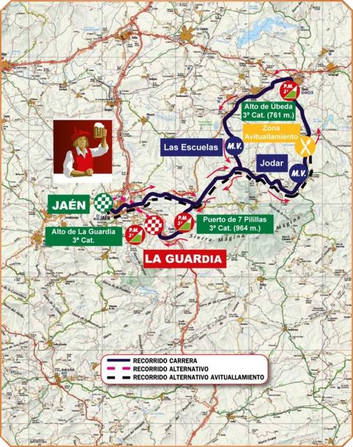 Streckenverlauf Vuelta a Andalucia Ruta Ciclista Del Sol 2012 - Etappe 4