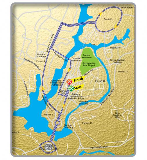 Streckenverlauf Le Tour de Langkawi 2012 - Etappe 1