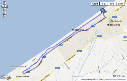 Streckenverlauf Driedaagse van West-Vlaanderen - Prolog