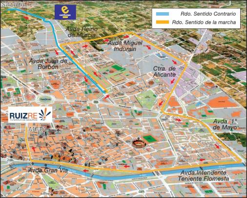 Streckenverlauf Vuelta Ciclista a Murcia 2012 - Etappe 2