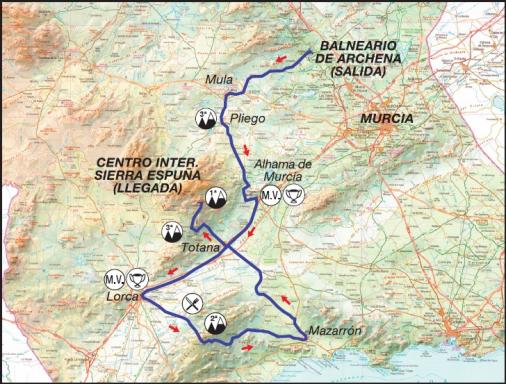 Streckenverlauf Vuelta Ciclista a Murcia 2012 - Etappe 1