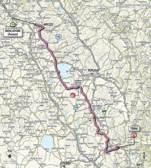 Streckenverlauf Tirreno - Adriatico 2012 - Etappe 3