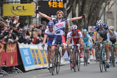 Gianni Meersman gewinnt in Rodez die 4. Etappe von Paris-Nizza (Foto: letour.fr)