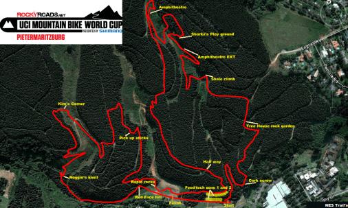 MTB: Weltcup Pietermaritzburg 2012 - Streckenverlauf Cross Country