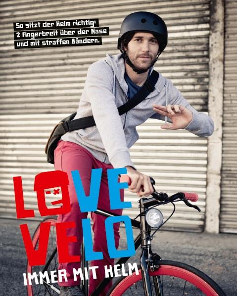 Kampagne LOVE VELO - Immer mit Helm