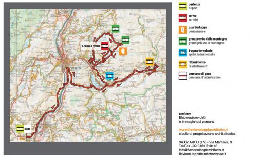 Streckenverlauf Giro del Trentino 2012 - Etappe 2