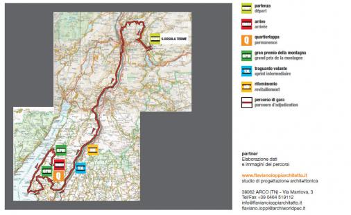Streckenverlauf Giro del Trentino 2012 - Etappe 3