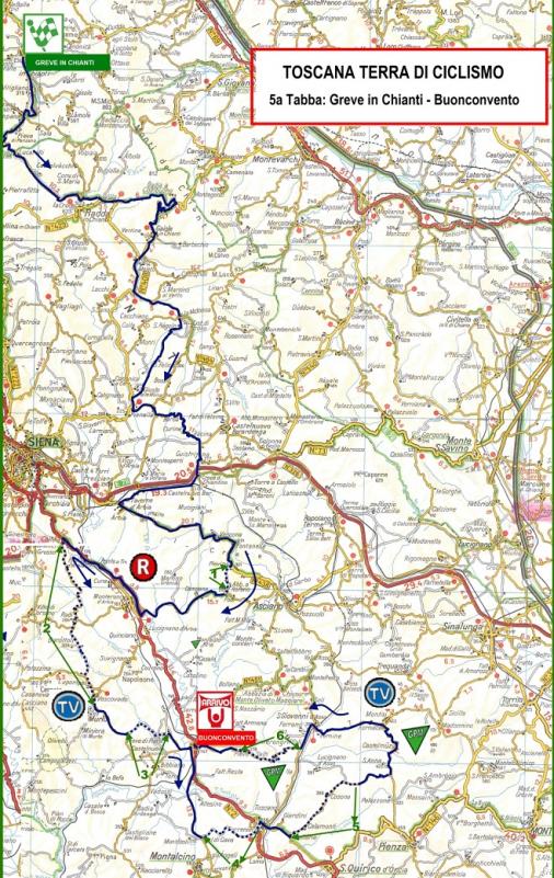 Streckenverlauf Toscana-Terra di ciclismo-Coppa delle Nazioni 2012 - Etappe 5