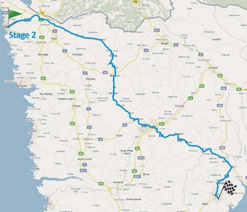 Streckenverlauf Tour of Istria - Memorial Edi Rajkovic 2012 - Etappe 2