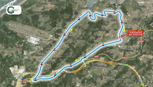 Streckenverlauf Vuelta Asturias Julio Alvarez Mendo 2012 - Etappe 2b