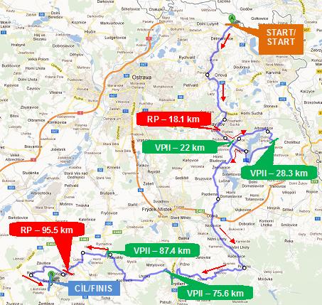 Streckenverlauf Gracia Orlova 2012 - Etappe 1