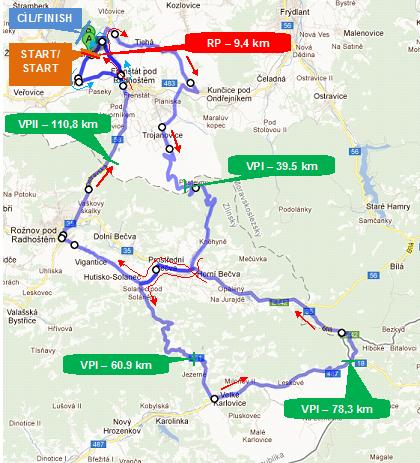 Streckenverlauf Gracia Orlova 2012 - Etappe 3