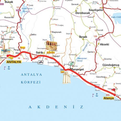Streckenverlauf Presidential Cycling Tour of Turkey - Etappe 2