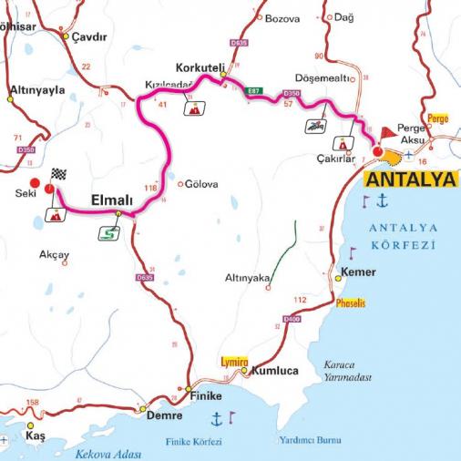 Streckenverlauf Presidential Cycling Tour of Turkey - Etappe 3