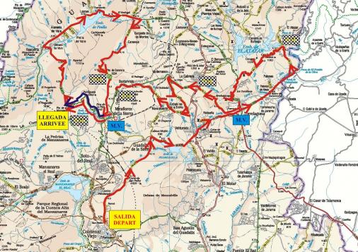 Streckenverlauf Vuelta a la Comunidad de Madrid 2012 - Etappe 2