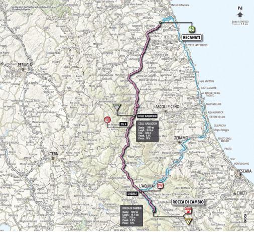 Streckenverlauf Giro d´Italia 2012 - Etappe 7