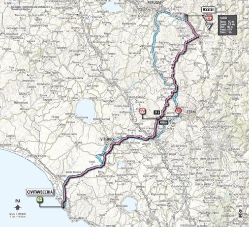 Streckenverlauf Giro d´Italia 2012 - Etappe 10