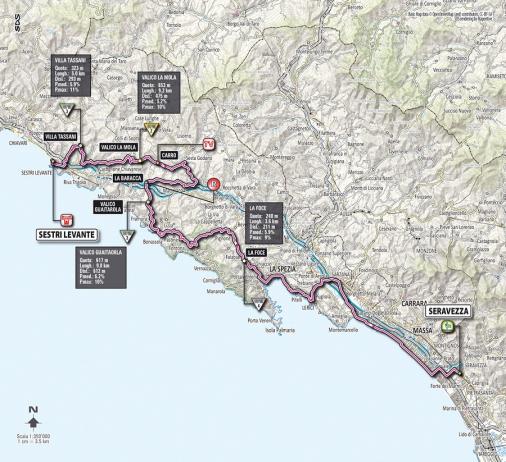 Streckenverlauf Giro d´Italia 2012 - Etappe 12