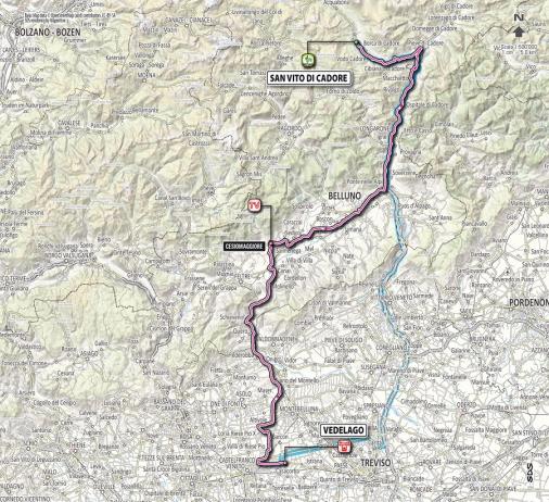 Streckenverlauf Giro d´Italia 2012 - Etappe 18