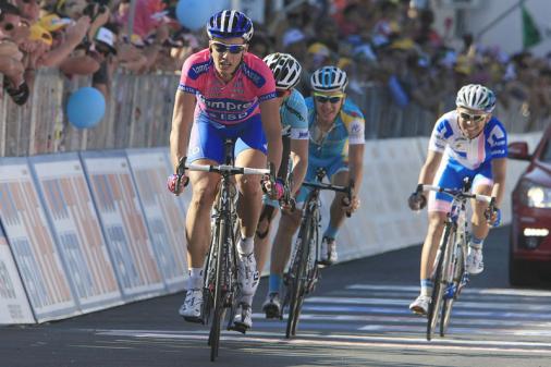 Rang 5 fr Cesare Benedetti beim Giro dItalia (Foto: Roth/Team NetApp)