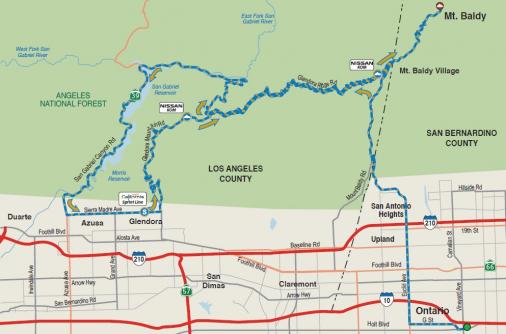 Streckenverlauf Amgen Tour of California 2012 - Etappe 7