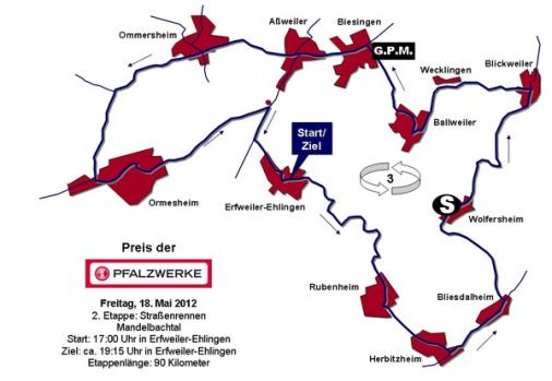 Streckenverlauf Trofeo Karlsberg 2012 - Etappe 2