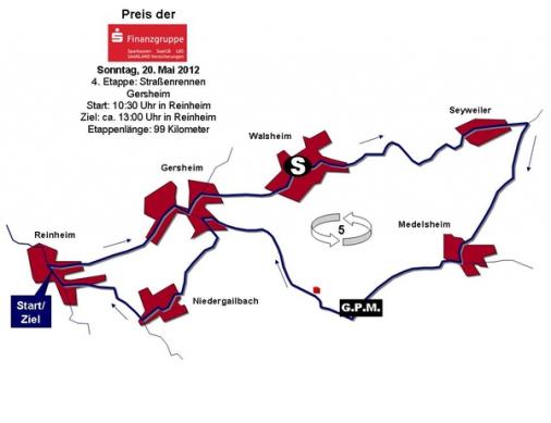 Streckenverlauf Trofeo Karlsberg 2012 - Etappe 4