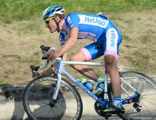 Matthias Brndle mit Rang 7 auf 16. Giro Etappe (Roth/Team NetApp)