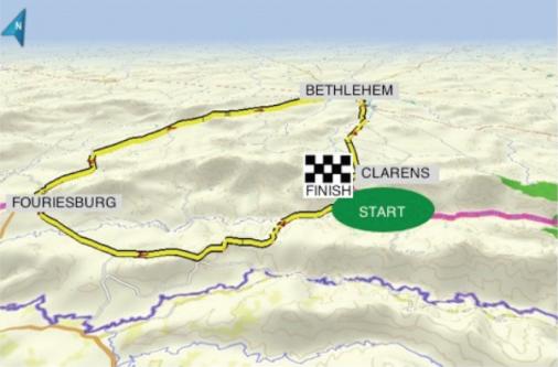 Streckenverlauf Tour de Free State 2012 - Etappe 3