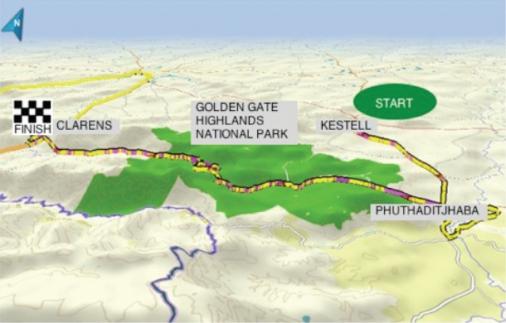 Streckenverlauf Tour de Free State 2012 - Etappe 4