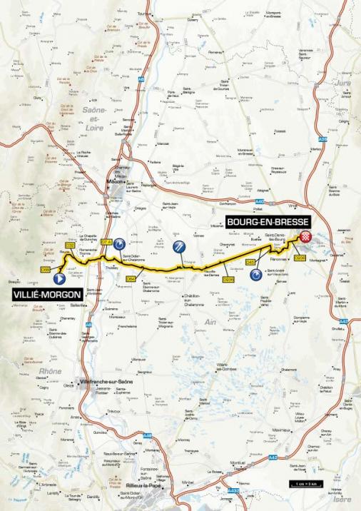 Streckenverlauf Critrium du Dauphin 2012 - Etappe 4