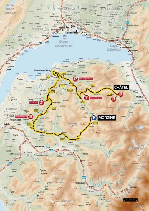 Streckenverlauf Critrium du Dauphin 2012 - Etappe 7