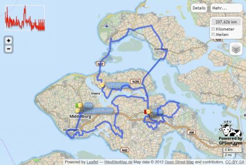 Streckenverlauf Ronde Van Zeeland Seaports 2012