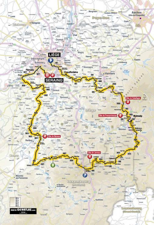 Streckenverlauf Tour de France 2012 - Etappe 1