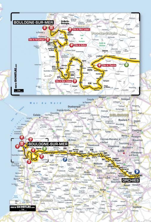 Streckenverlauf Tour de France 2012 - Etappe 3