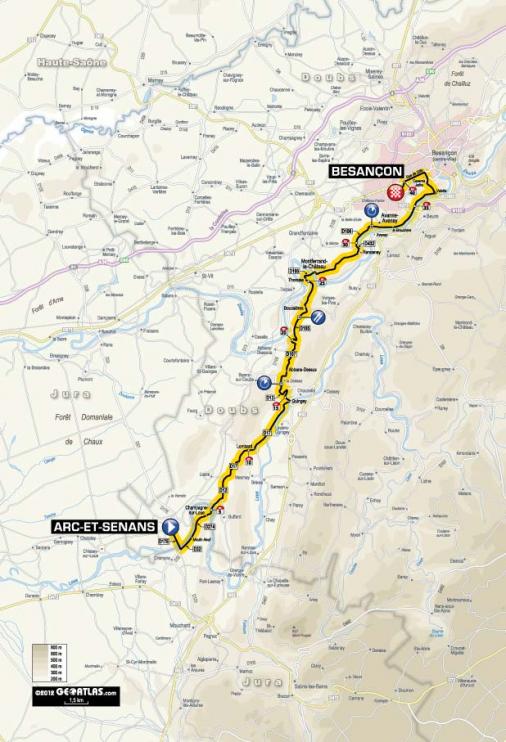 Streckenverlauf Tour de France 2012 - Etappe 9