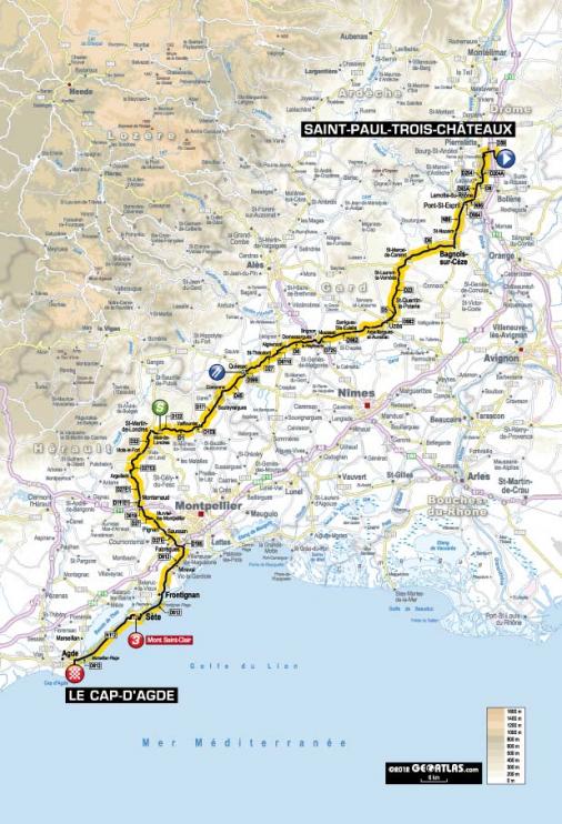Streckenverlauf Tour de France 2012 - Etappe 13